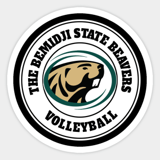 the classic bemidji volleyball white background Sticker